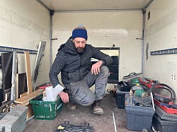 Durchbruch ins Fahrerhaus