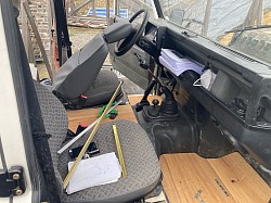 Erste Holzarbeit