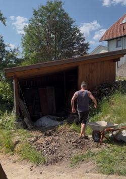 Parkplatz bauen