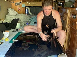 Zwischendurch Fenster folieren